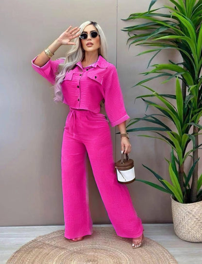 CONJUNTO BLUSA Y PANTALON