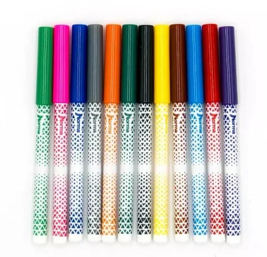 MARCADORES NORMA LAVABLES 12PZAS