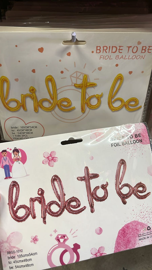 GLOBO BRIDE TO BE QLT0305