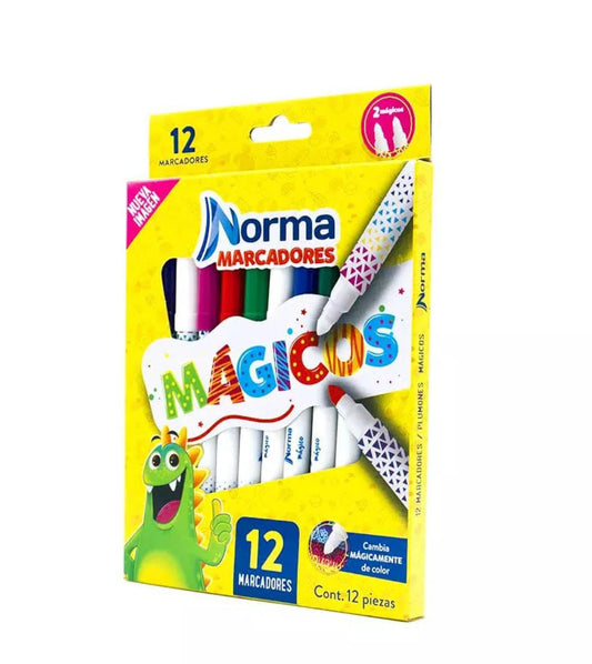 MARCADOR MAGICO NORMA 12PZAS