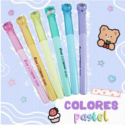 MARCATEXTOS OSITO 6PZ