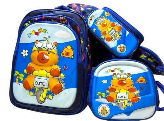 TRIO MOCHILA CAPIBARA