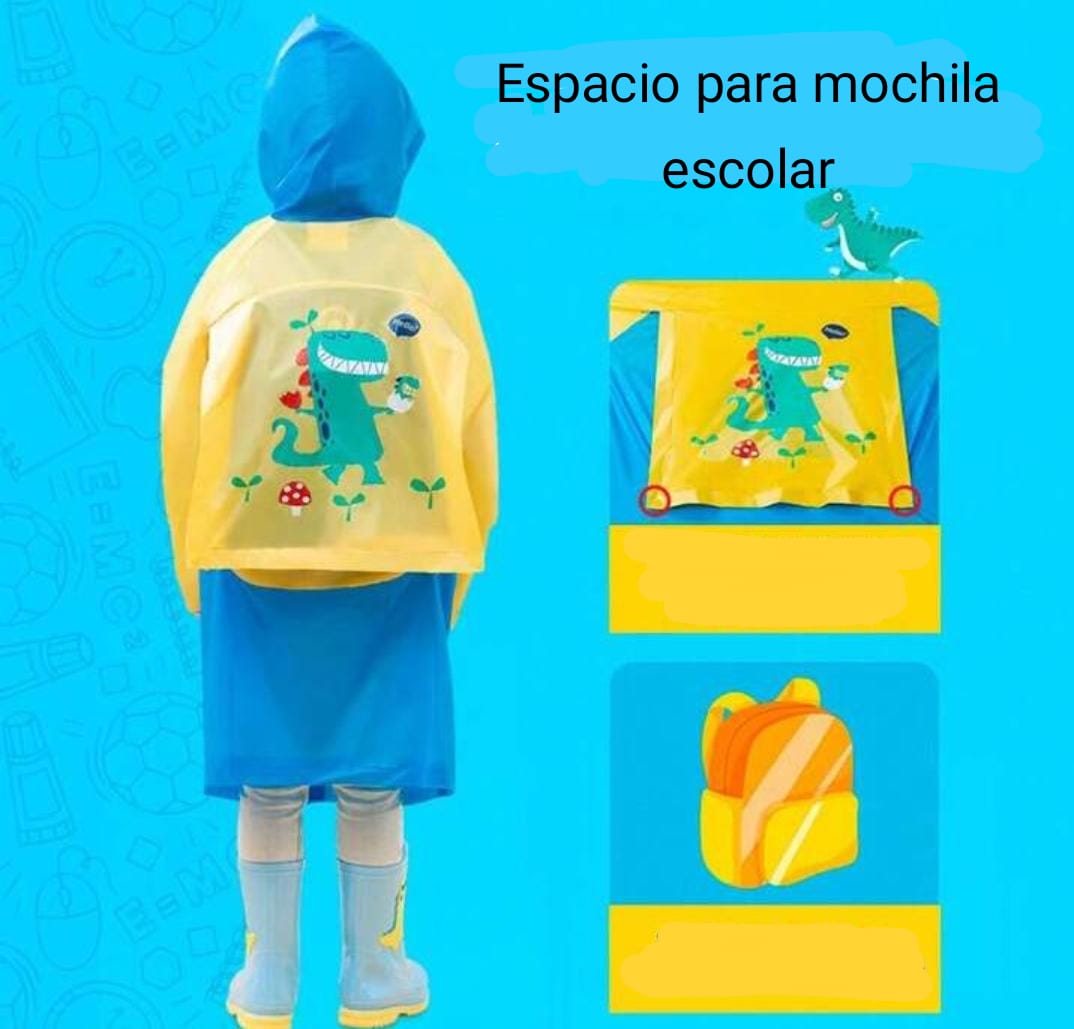 IMPERMEABLE INFANTIL MOCHILA Z9